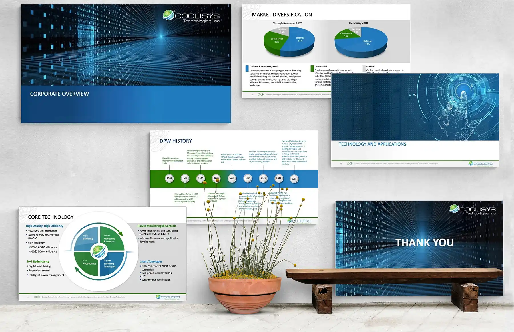 studio spinner presentation design